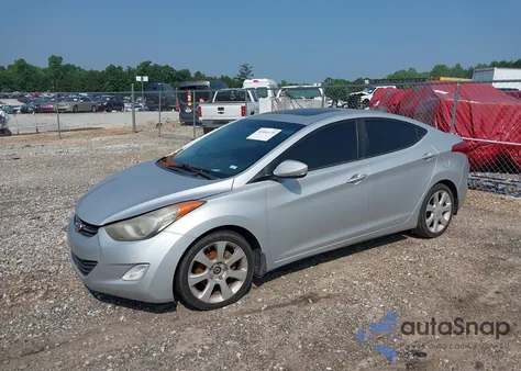 2012 Hyundai Elantra Limited (Ulsan Plant) из США, поврежденный, VIN KMHDH4AEXCU252133